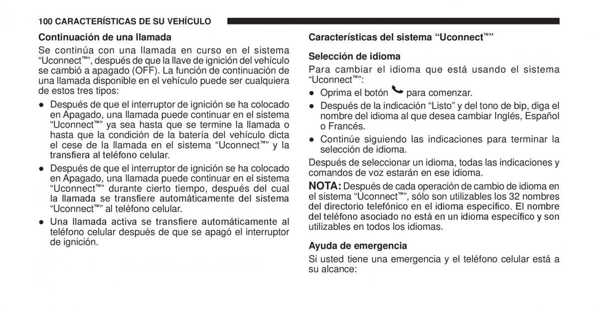 Jeep Cherokee KK manual del propietario / page 101