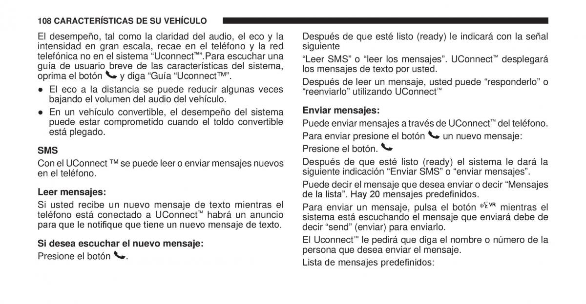 Jeep Cherokee KK manual del propietario / page 109