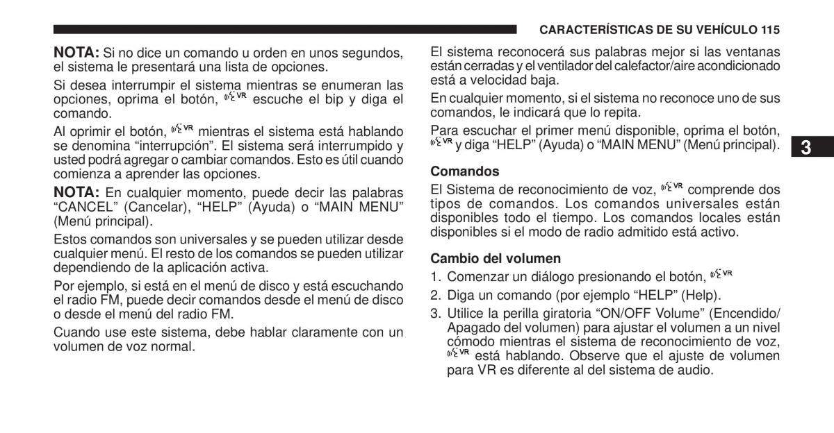 Jeep Cherokee KK manual del propietario / page 116