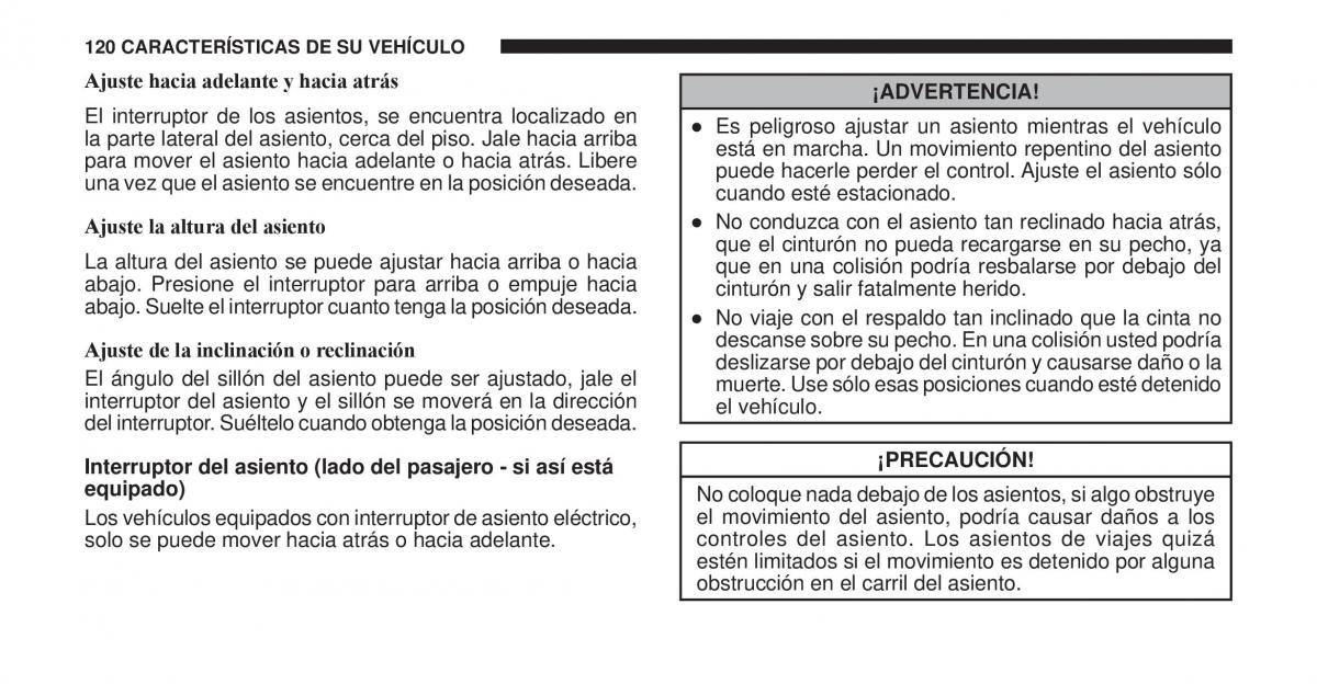 Jeep Cherokee KK manual del propietario / page 121