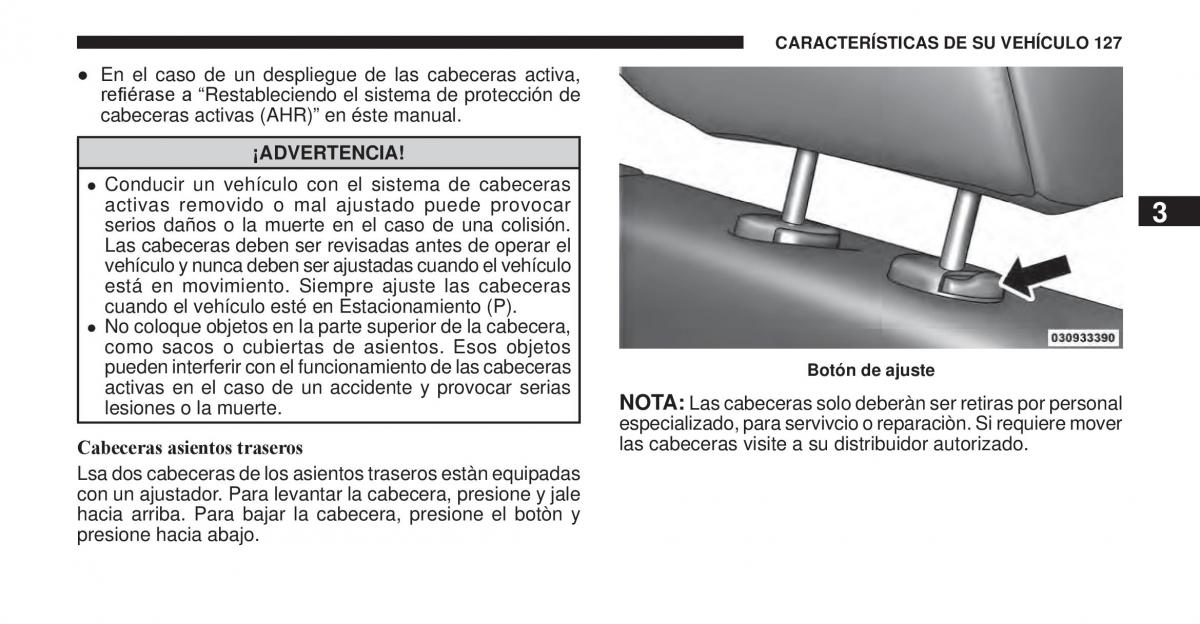 Jeep Cherokee KK manual del propietario / page 128