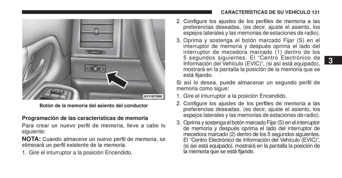 Jeep Cherokee KK manual del propietario / page 132