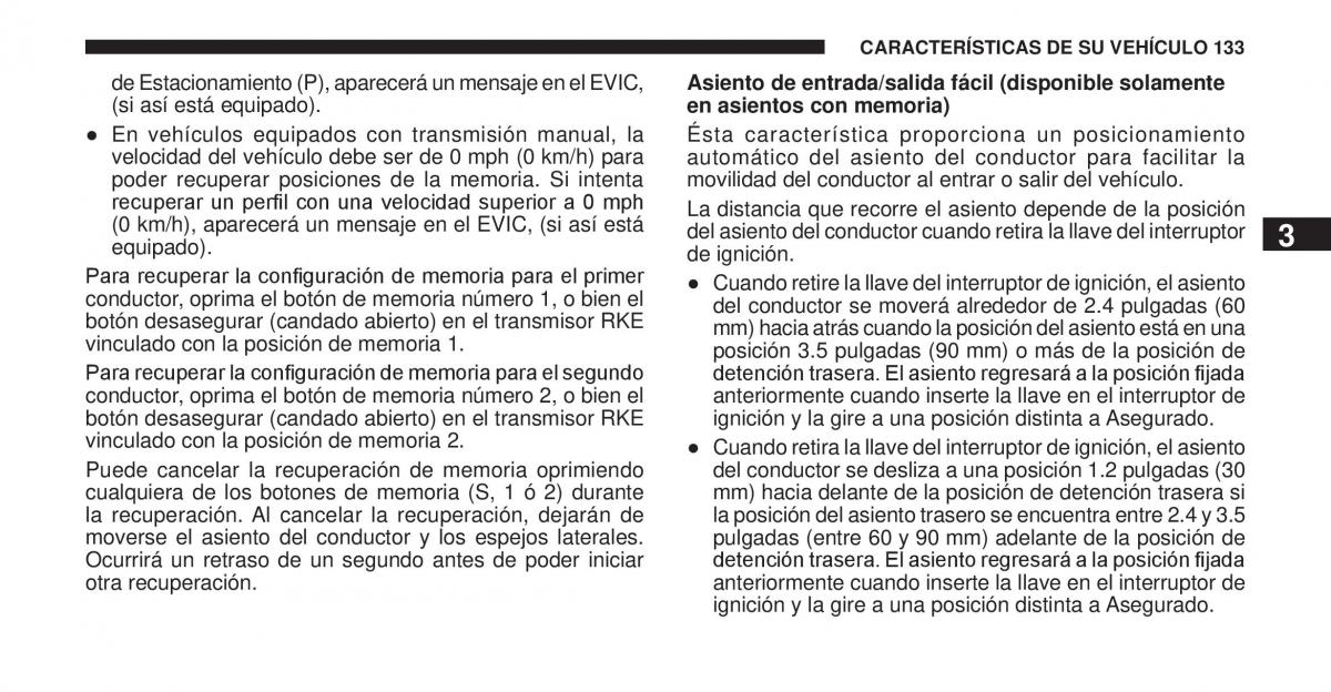 Jeep Cherokee KK manual del propietario / page 134