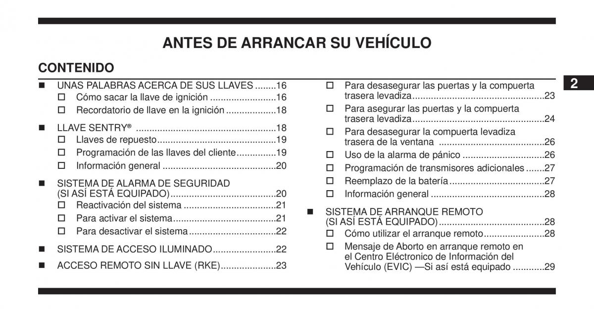 Jeep Cherokee KK manual del propietario / page 14