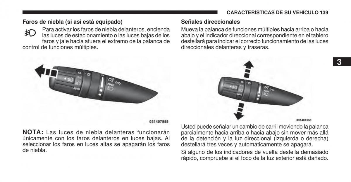 Jeep Cherokee KK manual del propietario / page 140