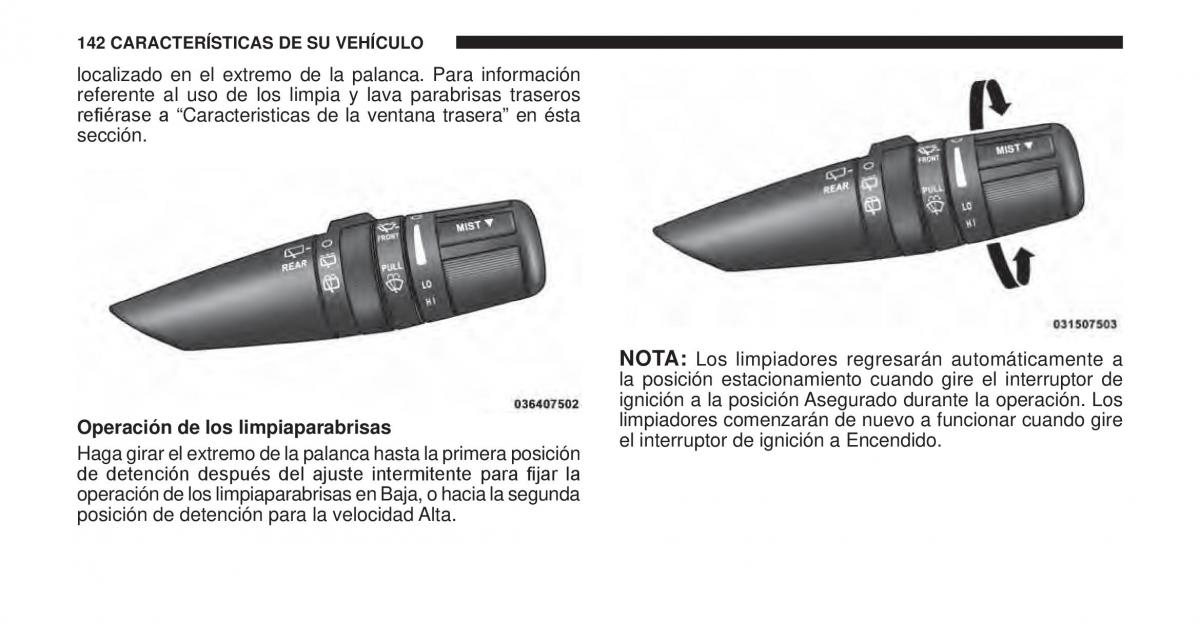 Jeep Cherokee KK manual del propietario / page 143