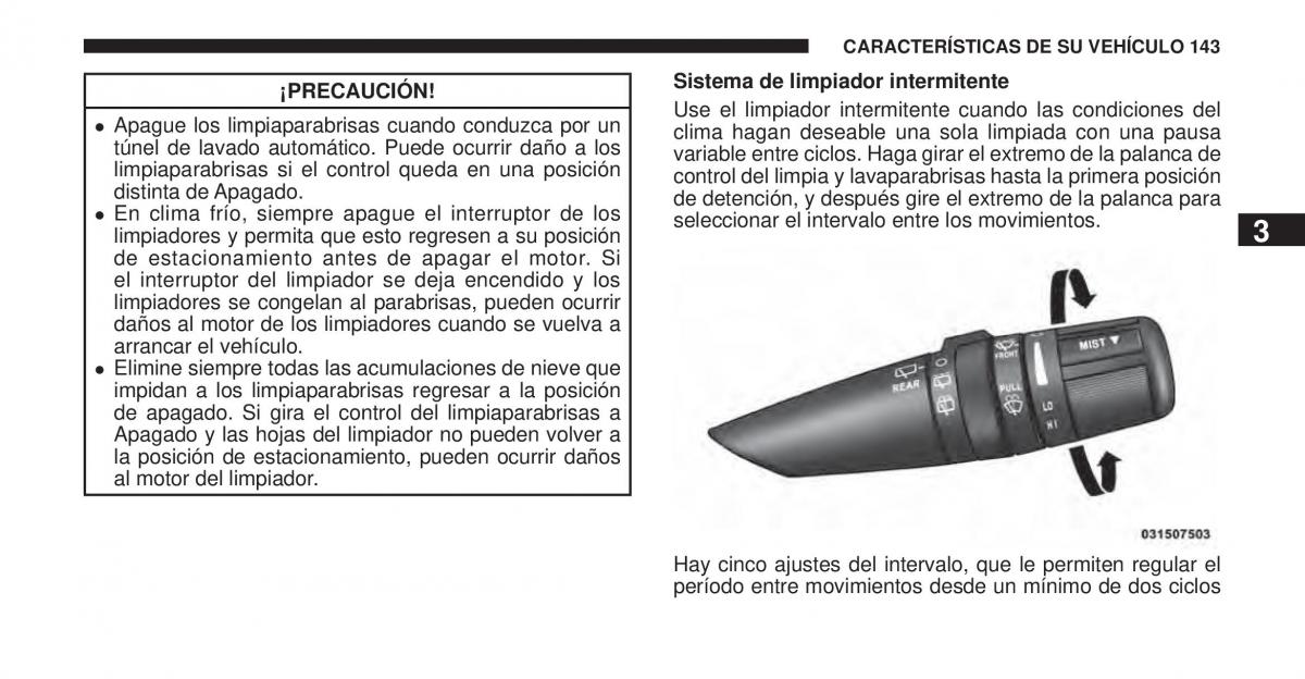 Jeep Cherokee KK manual del propietario / page 144