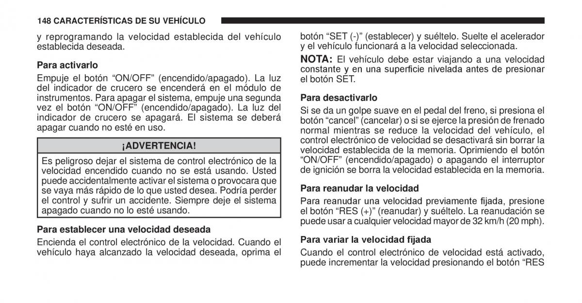 Jeep Cherokee KK manual del propietario / page 149