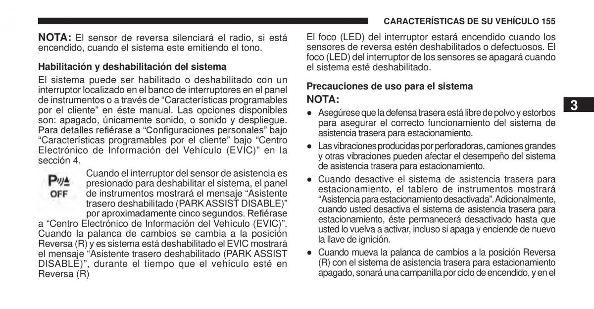 Jeep Cherokee KK manual del propietario / page 156