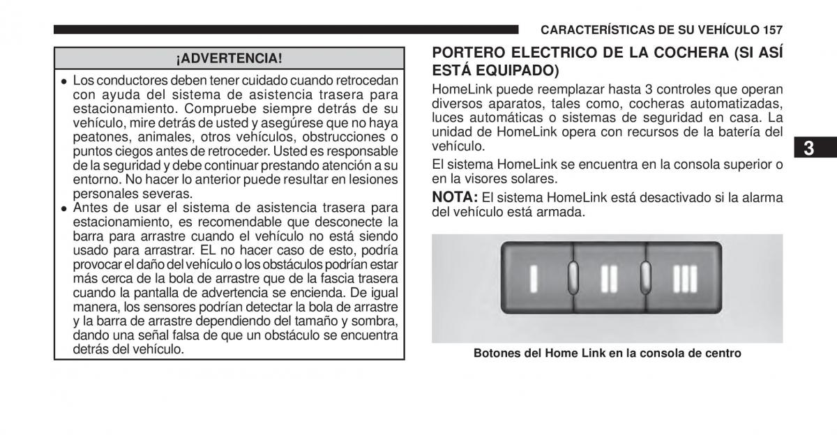 Jeep Cherokee KK manual del propietario / page 158