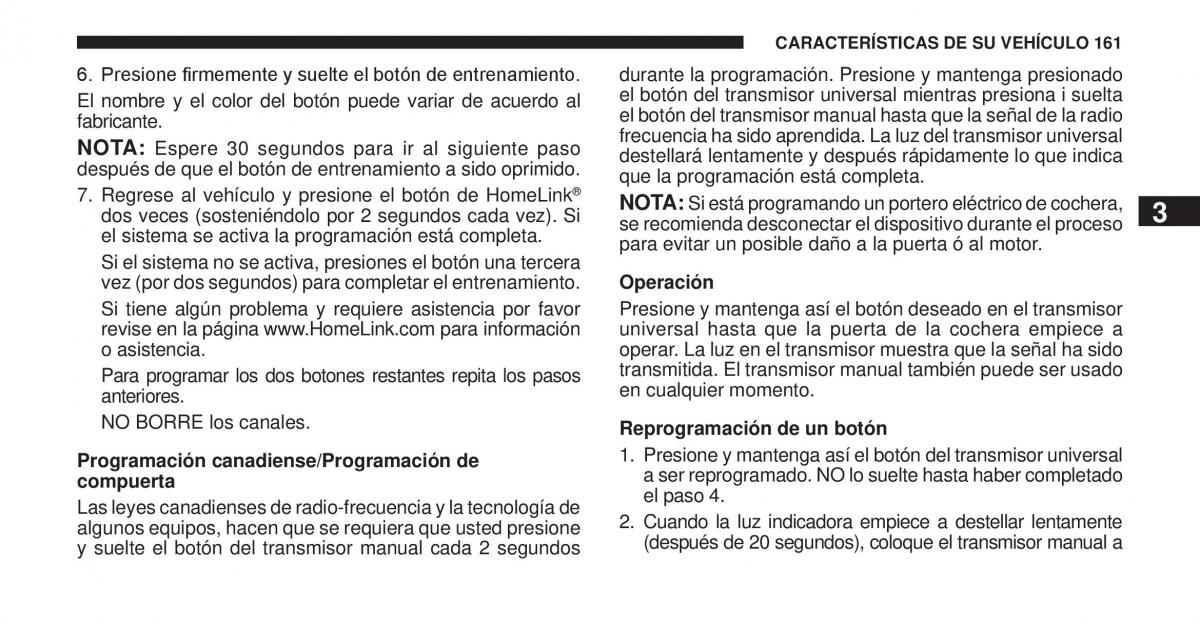 Jeep Cherokee KK manual del propietario / page 162