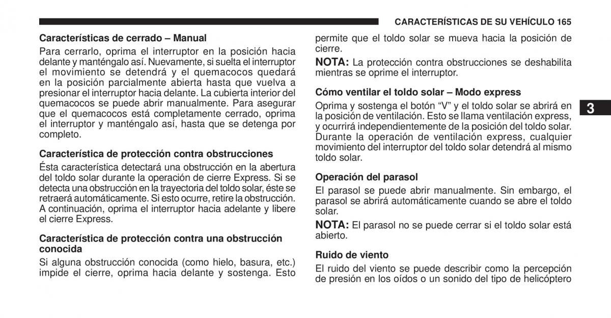 Jeep Cherokee KK manual del propietario / page 166