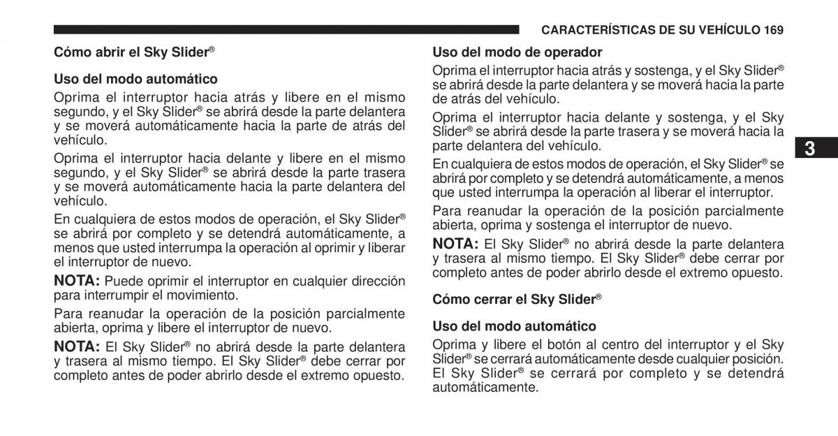 Jeep Cherokee KK manual del propietario / page 170