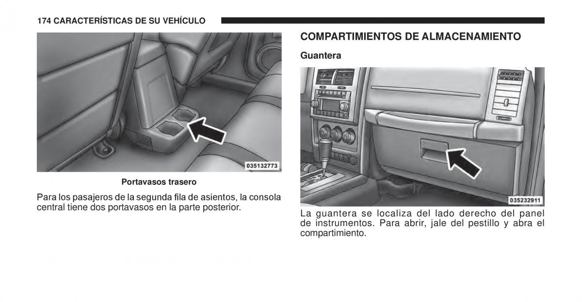 Jeep Cherokee KK manual del propietario / page 175