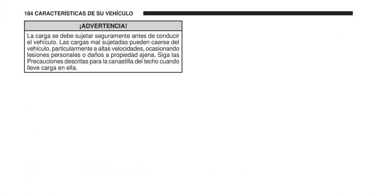 Jeep Cherokee KK manual del propietario / page 185