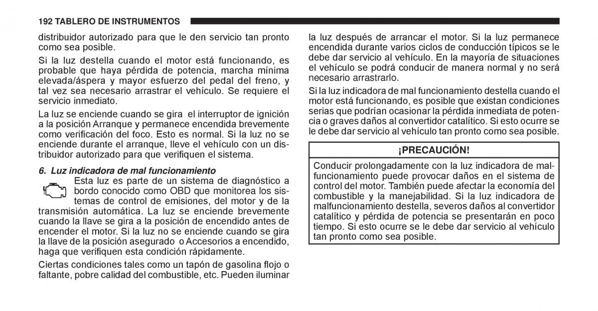 Jeep Cherokee KK manual del propietario / page 193