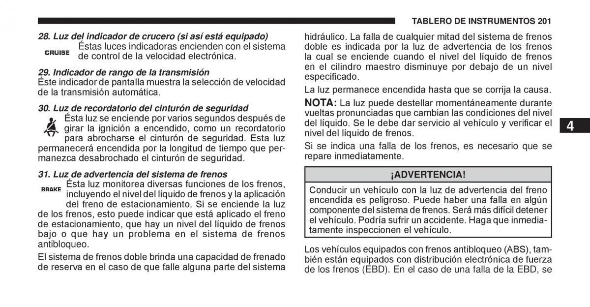 Jeep Cherokee KK manual del propietario / page 202