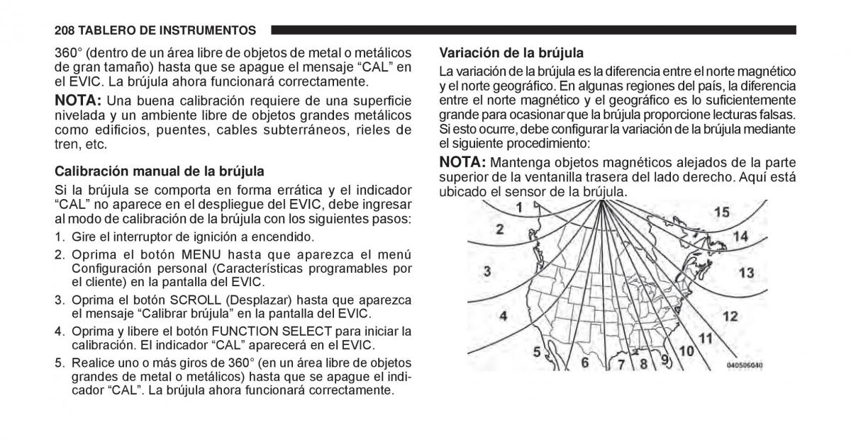 Jeep Cherokee KK manual del propietario / page 209