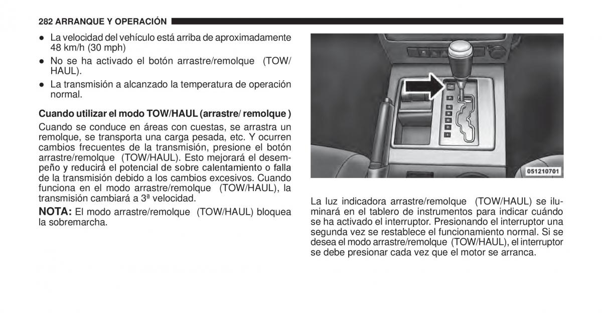 Jeep Cherokee KK manual del propietario / page 283