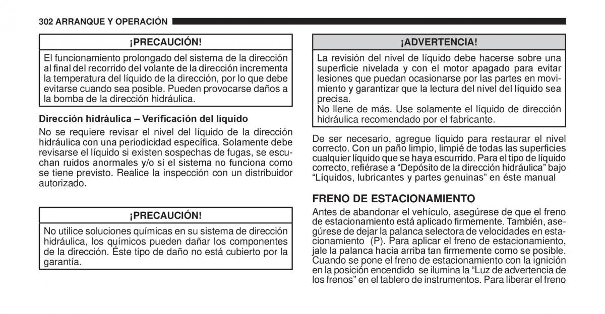 Jeep Cherokee KK manual del propietario / page 303