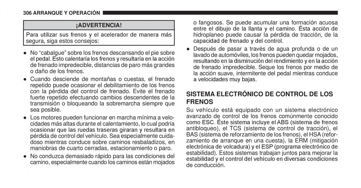 Jeep Cherokee KK manual del propietario / page 307