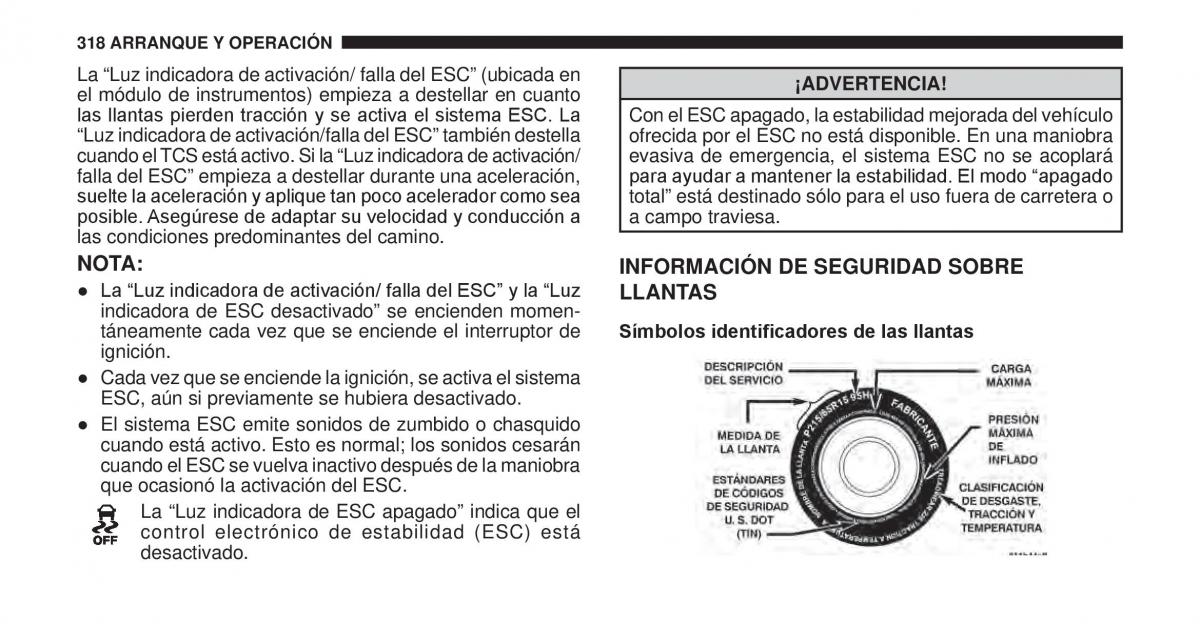 Jeep Cherokee KK manual del propietario / page 319