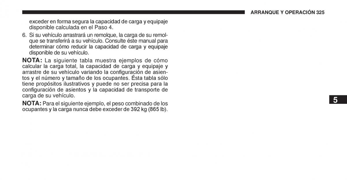 Jeep Cherokee KK manual del propietario / page 326