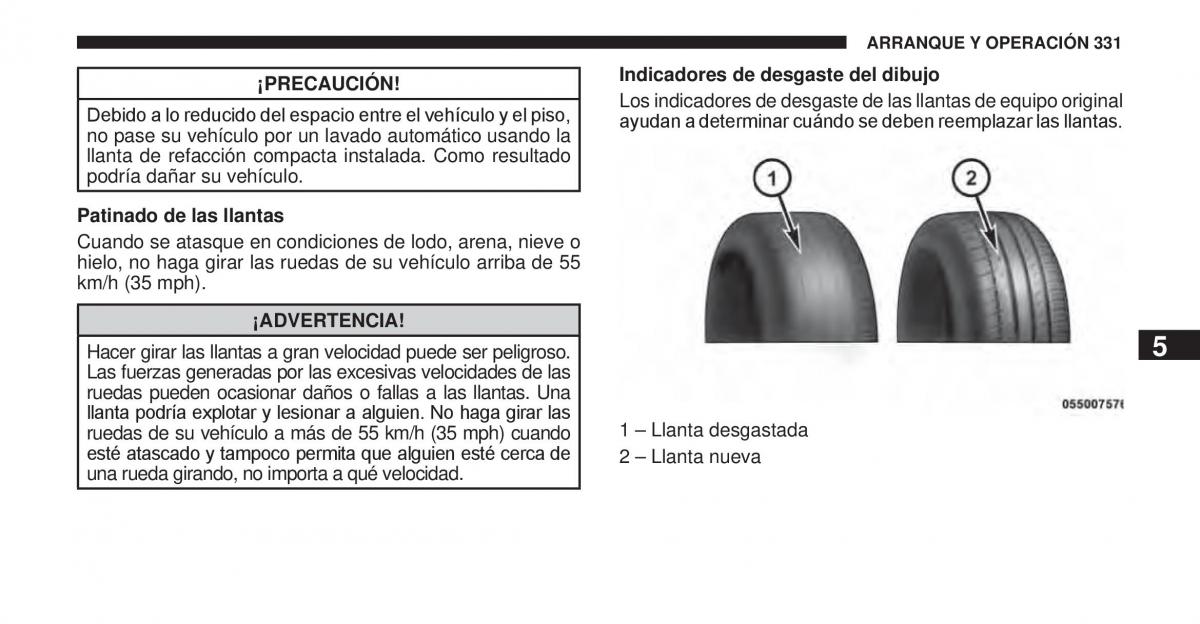 Jeep Cherokee KK manual del propietario / page 332