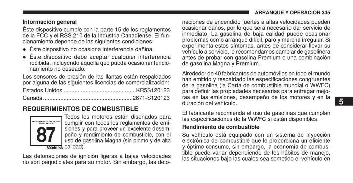 Jeep Cherokee KK manual del propietario / page 346