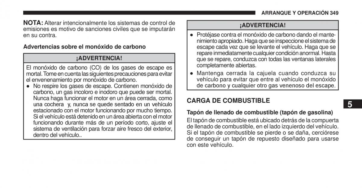 Jeep Cherokee KK manual del propietario / page 350