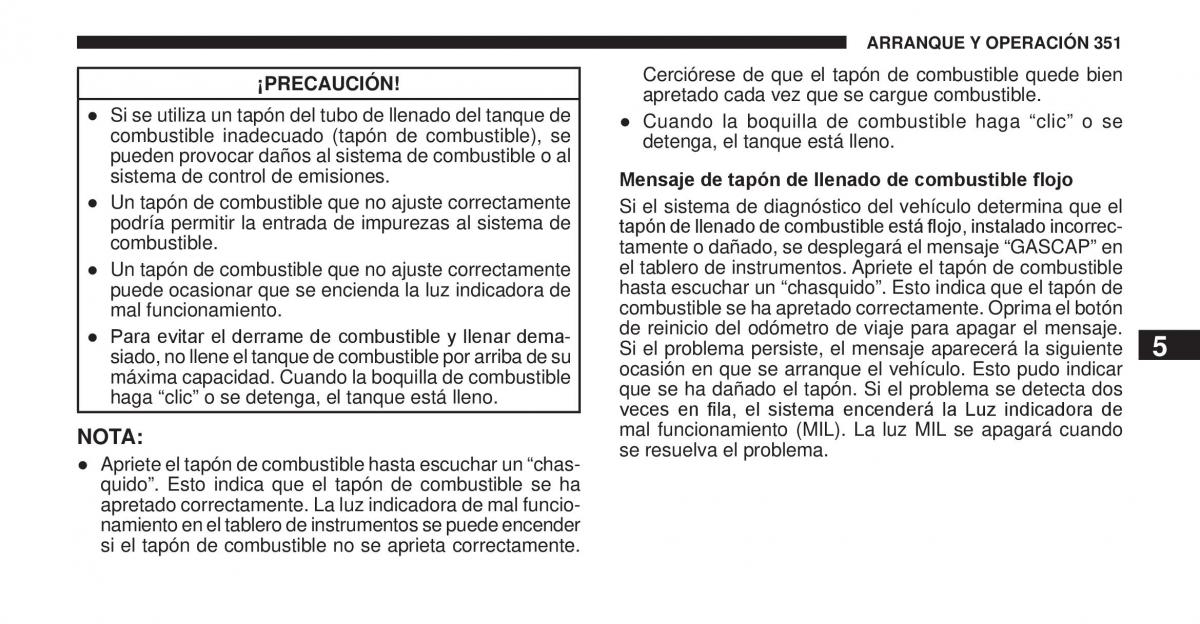 Jeep Cherokee KK manual del propietario / page 352