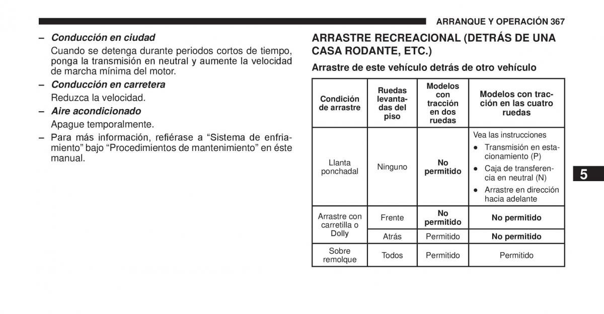 Jeep Cherokee KK manual del propietario / page 368