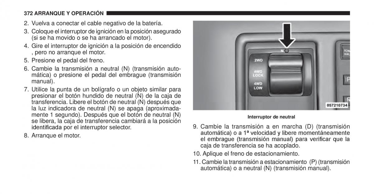 Jeep Cherokee KK manual del propietario / page 373