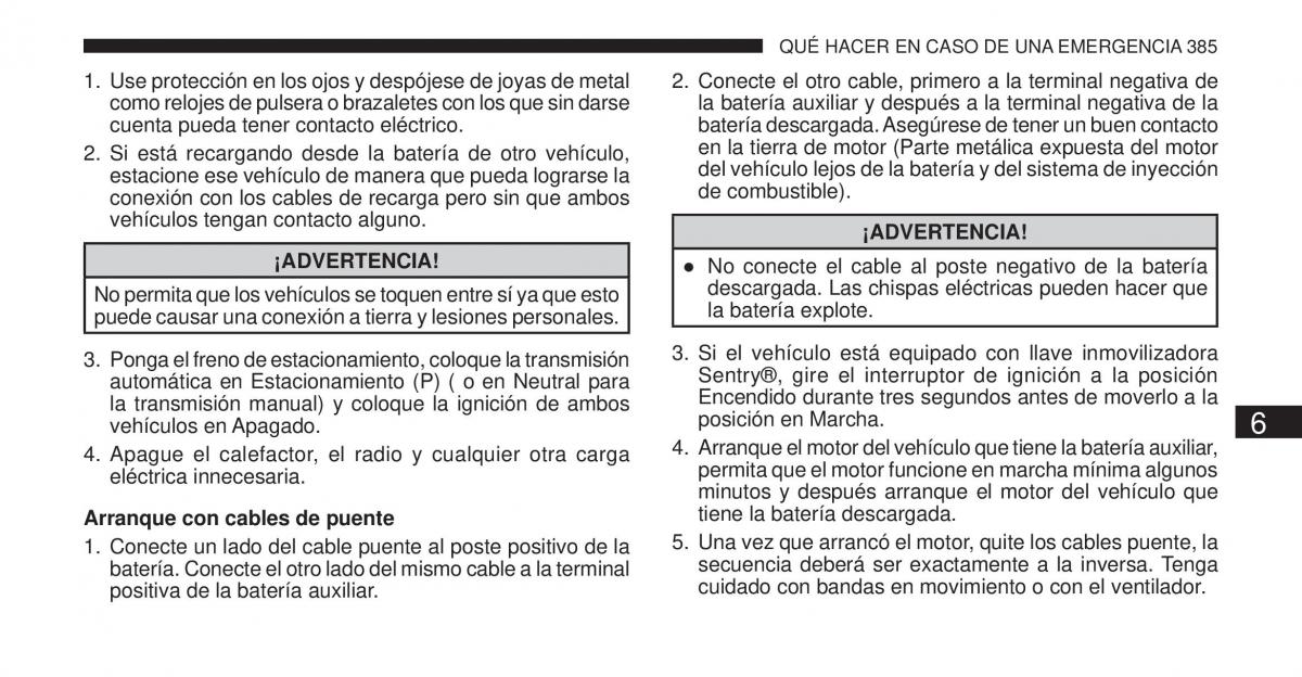 Jeep Cherokee KK manual del propietario / page 386