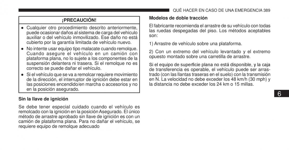 Jeep Cherokee KK manual del propietario / page 390