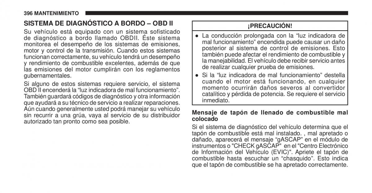 Jeep Cherokee KK manual del propietario / page 397