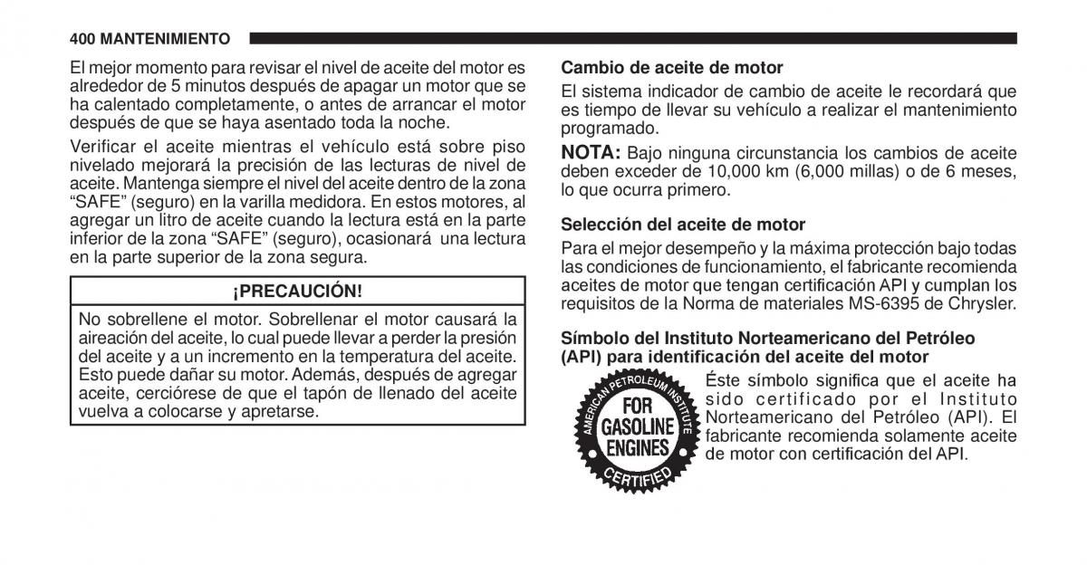 Jeep Cherokee KK manual del propietario / page 401