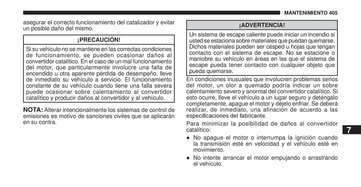 Jeep Cherokee KK manual del propietario / page 406