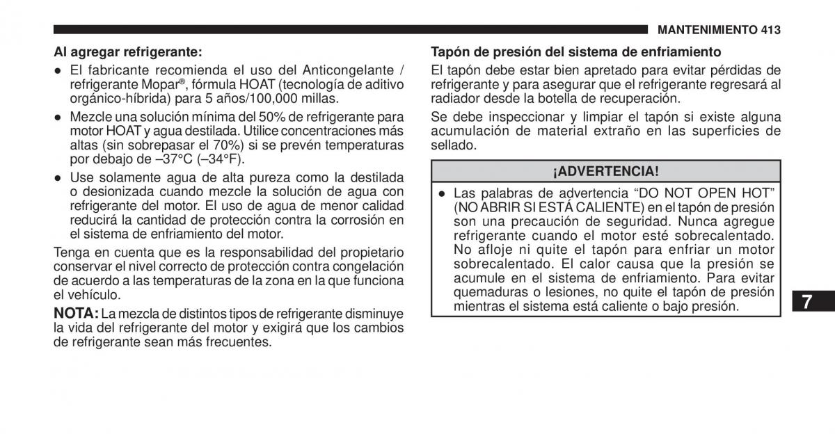 Jeep Cherokee KK manual del propietario / page 414