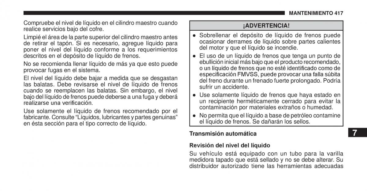 Jeep Cherokee KK manual del propietario / page 418