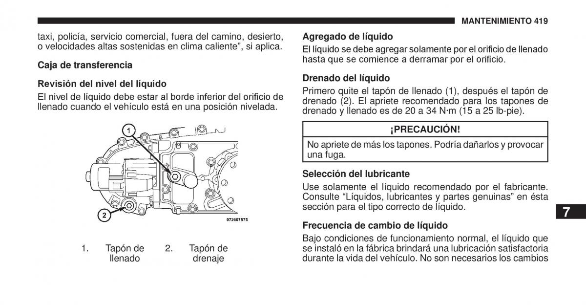 Jeep Cherokee KK manual del propietario / page 420