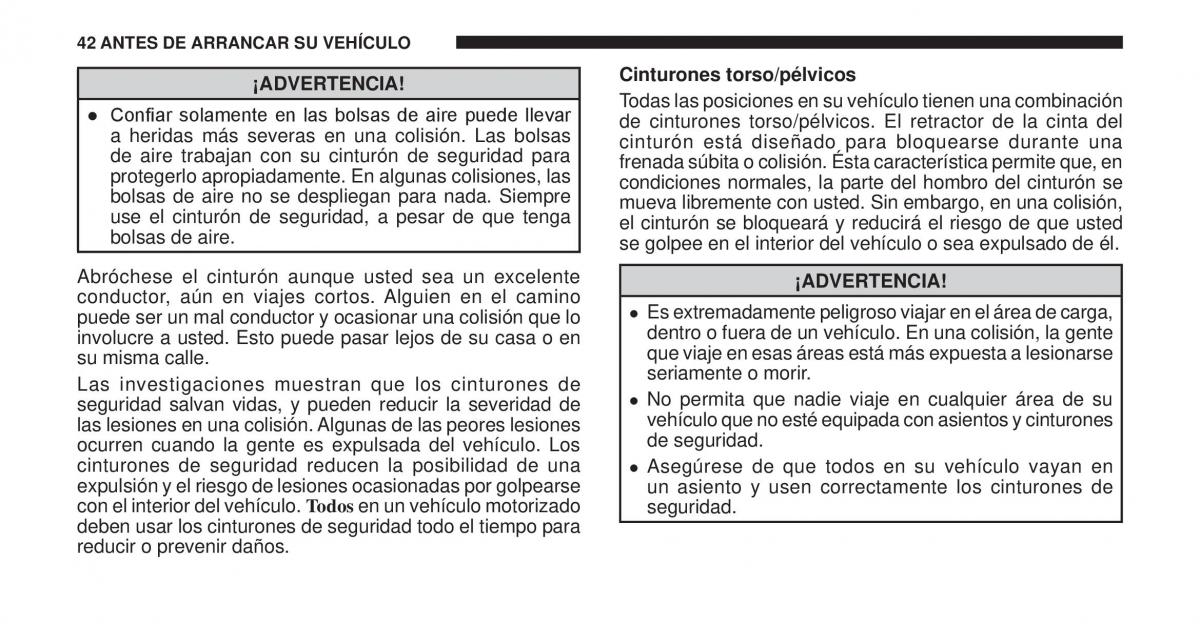 Jeep Cherokee KK manual del propietario / page 43