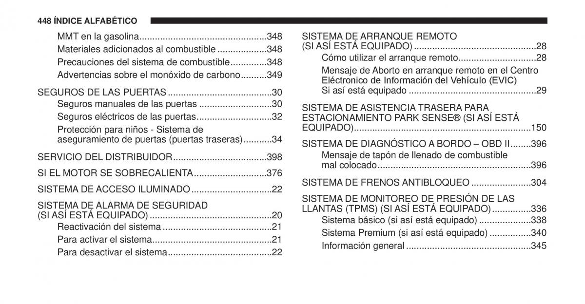 Jeep Cherokee KK manual del propietario / page 449