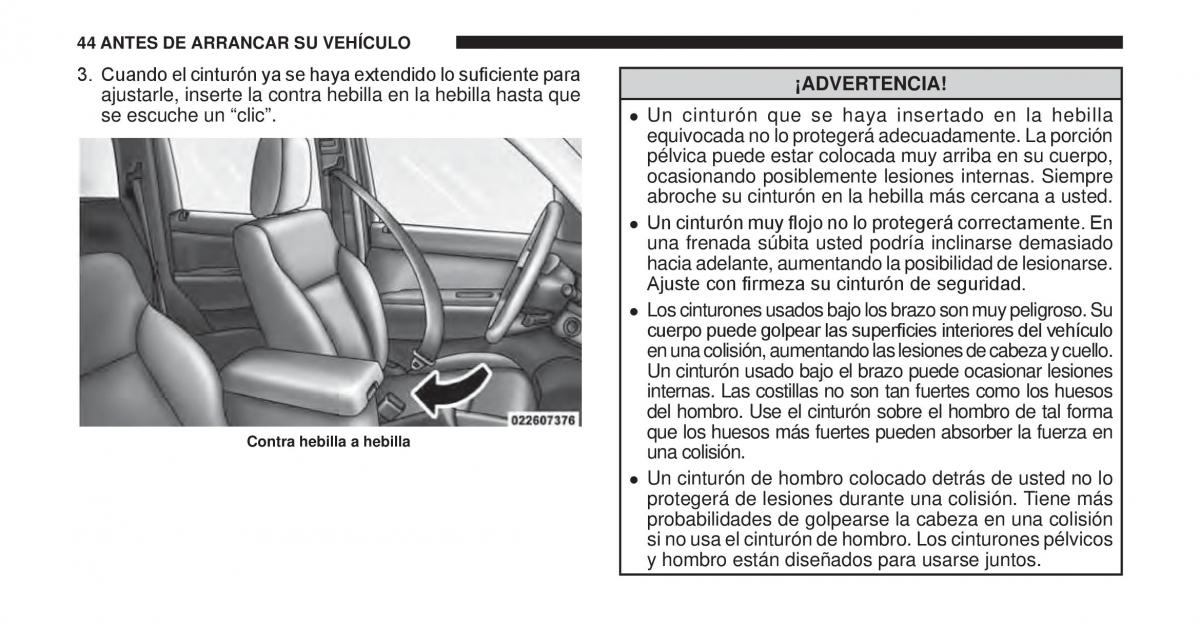 Jeep Cherokee KK manual del propietario / page 45