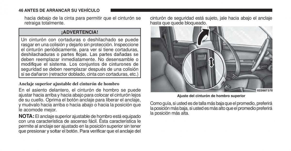 Jeep Cherokee KK manual del propietario / page 47