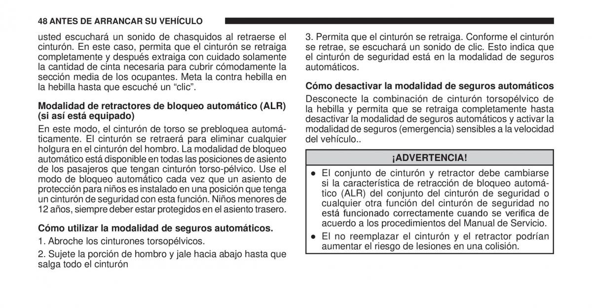 Jeep Cherokee KK manual del propietario / page 49