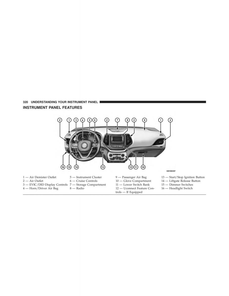 Jeep Cherokee KL owners manual / page 322