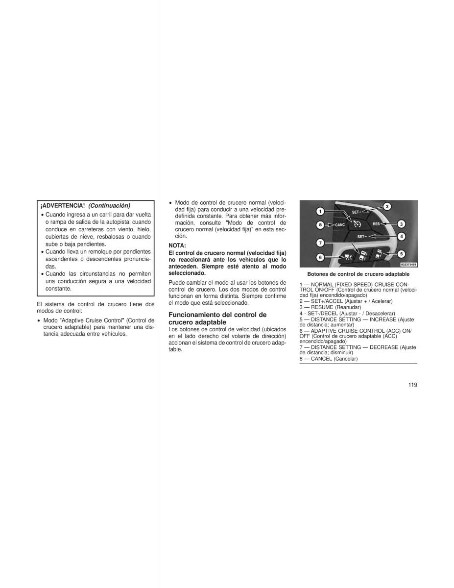 Jeep Cherokee KL manual del propietario / page 122