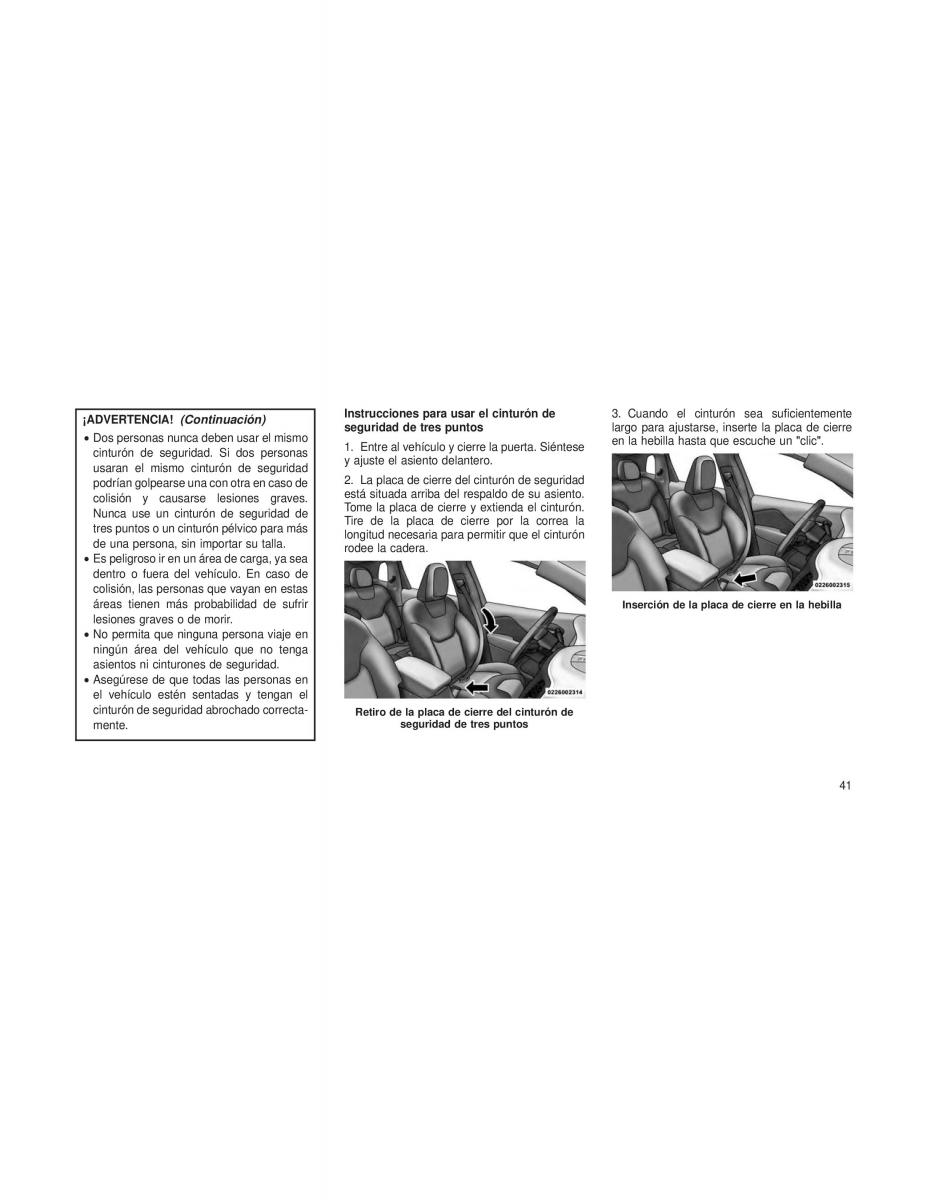 Jeep Cherokee KL manual del propietario / page 44