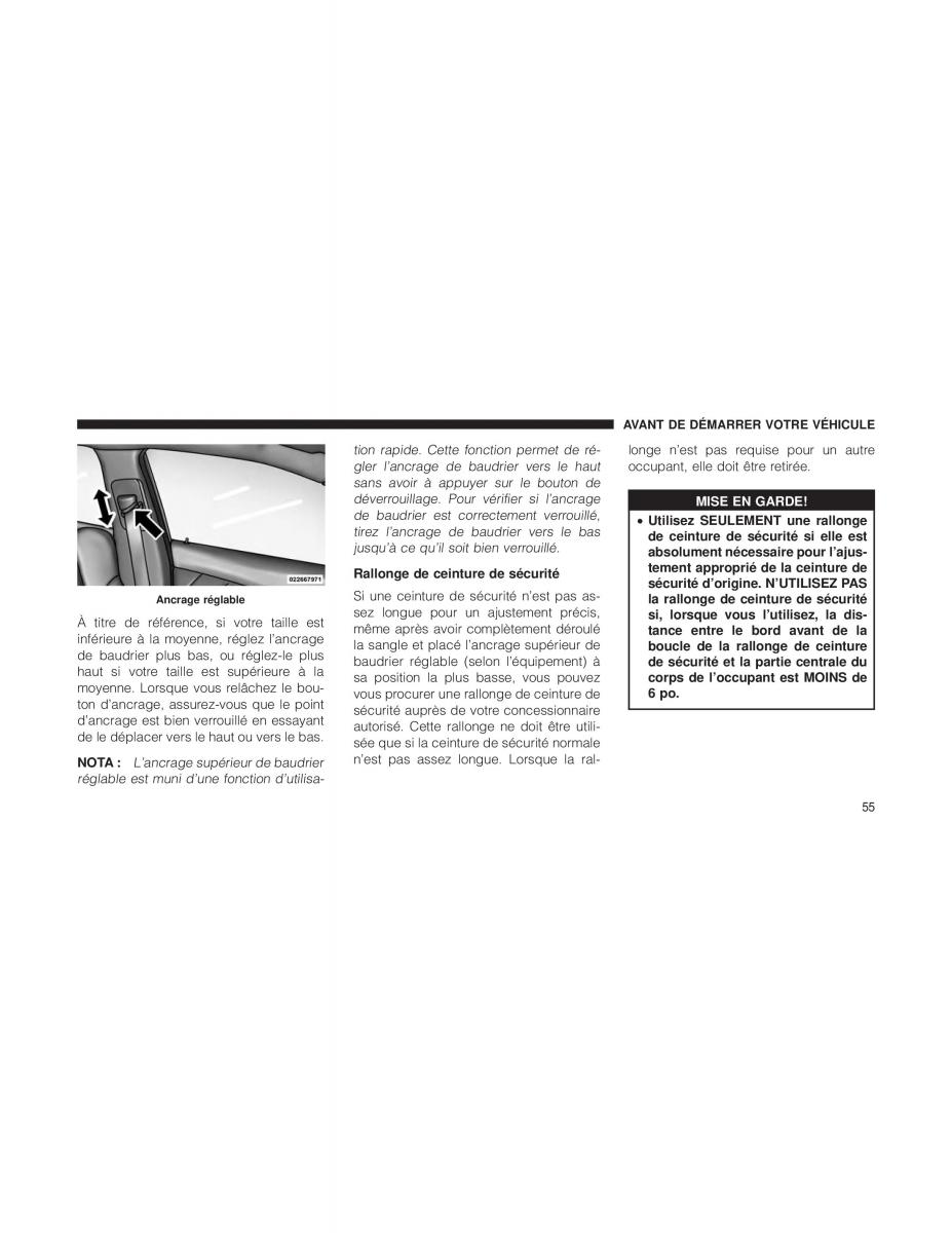 Jeep Cherokee KL manuel du proprietaire / page 57